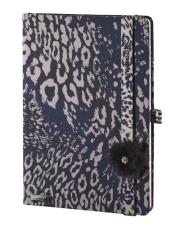 Opakowanie Notes A6 Lovely Wild Cat granat linia