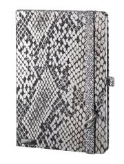 Opakowanie Notes A6 Snake Sharmer szary kratka