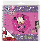 Opakowanie Pamiętnik spiralny z kłódką Minnie