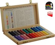 Pastele artystyczne 24 kolorów grube w kasecie. Wydawca: Mona. Dadada.pl Opakowanie Pastele artystyczne 24 kolorów grube w kasecie