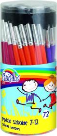 Opakowanie Pędzle akwarelowe w tubie nr 7-12 Fiorello 72 sztuki