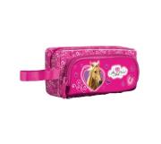 Opakowanie Piórnik saszetka dwukomorowa Ma Belle Cheval różowy