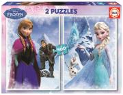 Puzzle Kraina lodu 2 x 500. Wydawca: Educa Borras. Dadada.pl Opakowanie Puzzle Kraina lodu 2 x 500