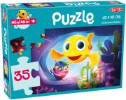 Opakowanie Puzzle  maxi MiniMini Ciekawska Rybka 35