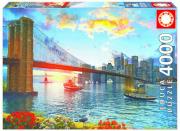 Puzzle Most Brookliński, Nowy York 4000. Wydawca: Educa Borras. Dadada.pl Opakowanie Puzzle Most Brookliński, Nowy York 4000