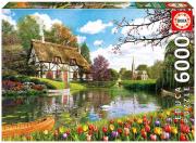 Puzzle Wiosna w domku nad jeziorem 6000. Wydawca: Educa Borras. Dadada.pl Opakowanie Puzzle Wiosna w domku nad jeziorem 6000