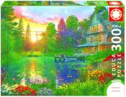 Puzzle XXL Zachód słońca z dziadkiem 300. Wydawca: Educa Borras. Dadada.pl Opakowanie Puzzle XXL Zachód słońca z dziadkiem 300