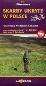 Opakowanie Skarby ukryte w Polsce mapa samochodowa 1:1 000 000