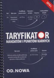 Okładka książki Taryfikator mandatów i punktów karnych