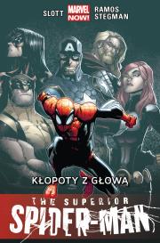 The Superior Spider-Man Kłopoty z głową Tom 3. Autor: Dan Slott. Dadada.pl Okładka książki The Superior Spider-Man Kłopoty z głową Tom 3