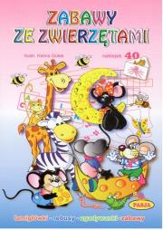 Zabawy ze zwierzętami. Autor: Halina Gołek. Dadada.pl Okładka książki Zabawy ze zwierzętami