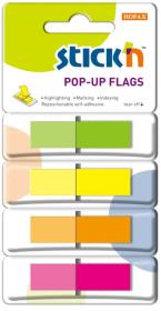 Opakowanie Zakładki indeksujące w podajniku 45x12mm 160 4 kolory.