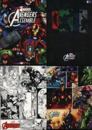 Zeszyt A5 w linie 60 kartek Avengers Assemble. Wydawca: VERTE. Dadada.pl Opakowanie Zeszyt A5 w linie 60 kartek Avengers Assemble