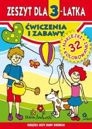 Zeszyt dla 3-latka. Ćwiczenia i zabawy Literat. Autor: Anna Trzpil. Dadada.pl Okładka książki Zeszyt dla 3-latka. Ćwiczenia i zabawy Literat