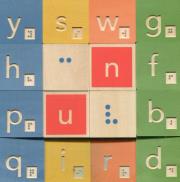 Opakowanie Alfabet Braillea Drewniane klocki