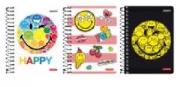 Opakowanie Brulion na spirali A6/200K kratka Smiley MIX (3sz)