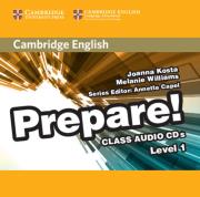 Cambridge English Prepare! 1 Class Audio 2CD. Autor: Kosta Joanna, Williams Melanie. Dadada.pl Okładka książki Cambridge English Prepare! 1 Class Audio 2CD