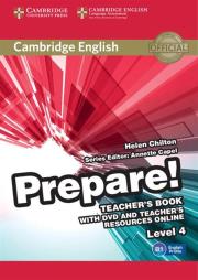 Okładka książki Cambridge English Prepare! 4 Teacher's Book + DVD and Teacher's Resources Online