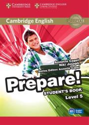Cambridge English Prepare! 5 Student's Book. Autor: Capel Annette, Joseph Niki. Dadada.pl Okładka książki Cambridge English Prepare! 5 Student's Book
