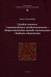 Okładka książki Cienkie warstwy i nanostruktiry cienkowarstwowe eksperymentalne metody wytwarzania i badania właściwości