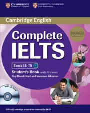 Complete IELTS Bands 6.5-7.5 Student's Book with answers with CD-ROM. Autor: Brook-Hart Guy, jakeman Vanessa. Dadada.pl Okładka książki Complete IELTS Bands 6.5-7.5 Student's Book with answers with CD-ROM
