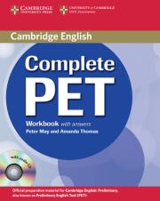 Complete PET Workbook with answers + CD. Autor: May Peter, Thomas Amanda. Dadada.pl Okładka książki Complete PET Workbook with answers + CD