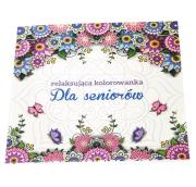 Okładka książki Dla seniorów. Relaksująca kolorowanka