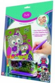 Opakowanie D&M Ozdób obrazek z sową cekinami