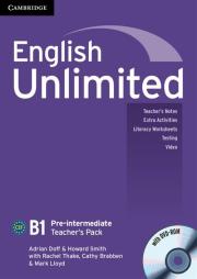 English Unlimited Pre-intermediate Teacher's Pack + DVD. Autor: Doff Adrian, Smith Howard. Dadada.pl Okładka książki English Unlimited Pre-intermediate Teacher's Pack + DVD