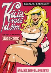 Kicia robi dym. Autor: Robert Zaręba Ryszard Dąbrowski. Dadada.pl Okładka książki Kicia robi dym