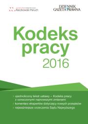 Okładka książki Kodeks pracy 2016