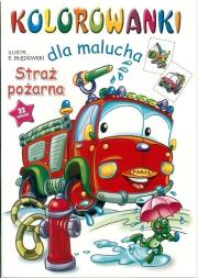 Okładka książki Kolorowanki dla malucha - Straż pożarna