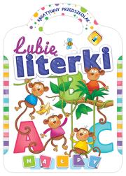 Lubię literki Kreatywny przedszkolak. Autor: Opracowanie zbiorowe. Dadada.pl Okładka książki Lubię literki Kreatywny przedszkolak