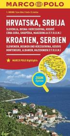 Okładka książki Mapa ZOOM System. Chorwacja 1:800 000 MARCO POLO
