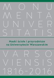 Okładka książki Nauki ścisłe i przyrodnicze na Uniwersytecie Warszawskim