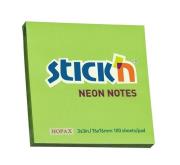 Notes samoprzylepny 76x76mm zielony neonowy 12 sztuk. Wydawca: STICK’N. Dadada.pl Opakowanie Notes samoprzylepny 76x76mm zielony neonowy 12 sztuk