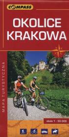 Okładka książki Okolice Krakowa Mapa turystyczna 1:55000