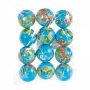 Opakowanie Piłka miękka 6cm globus 12szt