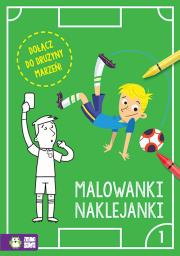 Okładka książki Piłkarskie malowanki naklejanki Część 1