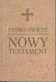 Okładka książki Pismo Święte Nowy Testament oprawa brązowa