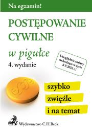 Okładka książki Postępowanie cywilne w pigułce