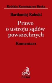 Okładka książki Prawo o ustroju sądów powszechnych