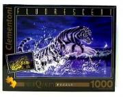 Puzzle 1000 Fluo Tiger. Wydawca: Clementoni. Dadada.pl Opakowanie Puzzle 1000 Fluo Tiger