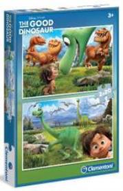 Puzzle 2x20 Dobry Dinozaur. Autor: Dobry Dinozaur. Dadada.pl Okładka książki Puzzle 2x20 Dobry Dinozaur
