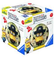 Opakowanie Puzzle 3D Minionki kuliste Pirat  54