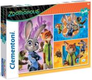 Opakowanie Puzzle 3x48 Zootropolis