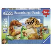 Opakowanie Puzzle Dobry Dinozaur 2x24