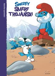 Smerfne opowieści. Smerf trojański. Autor: OPRACOWANIE  ZBIOROWE. Dadada.pl Okładka książki Smerfne opowieści. Smerf trojański