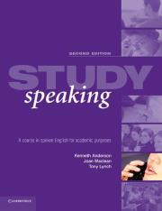 Okładka książki Study Speaking