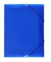 Opakowanie Teczka z gumką wąska niebieska transparentna